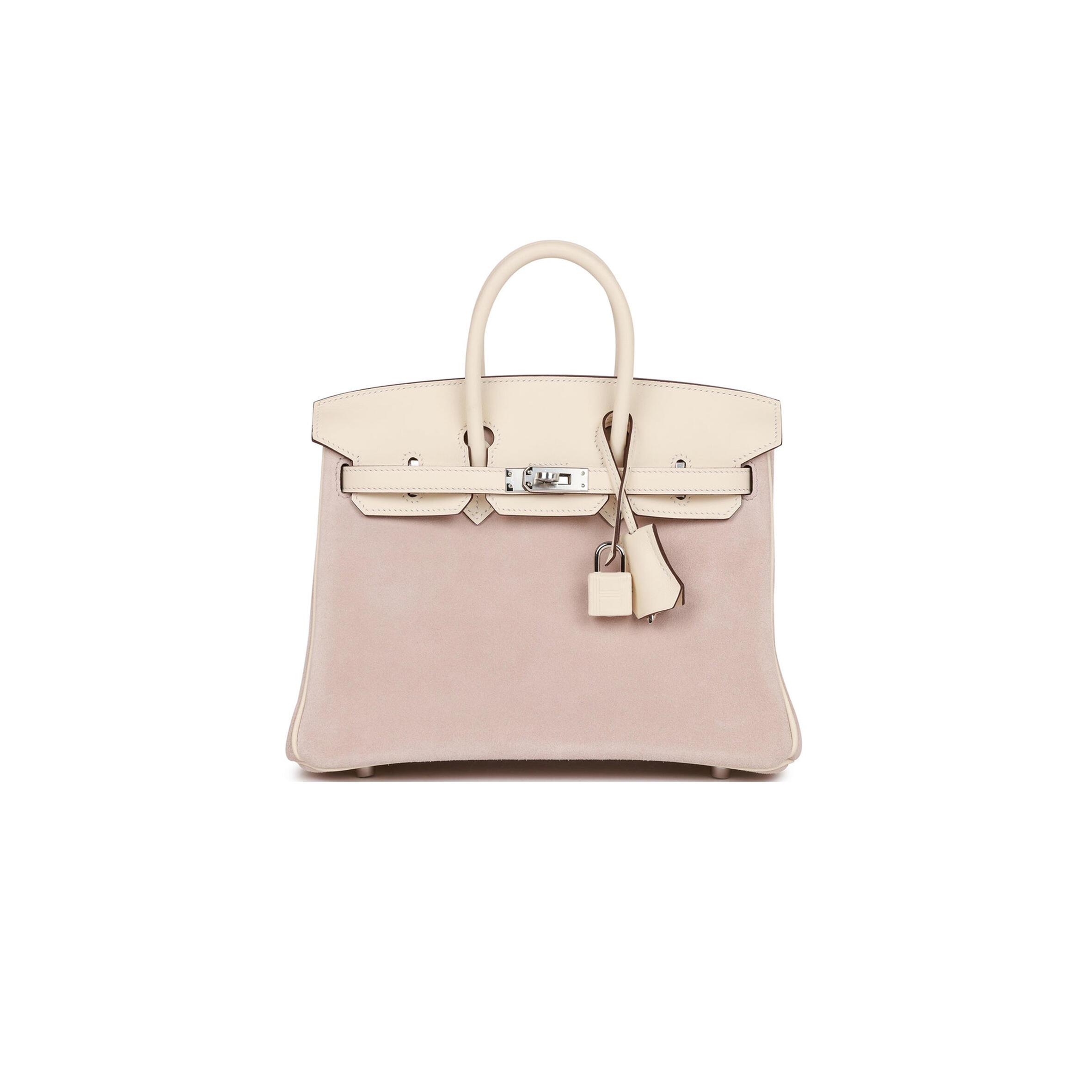 H**me5 birkin 25 swift and suede palladium hardware (25*20*13cm)